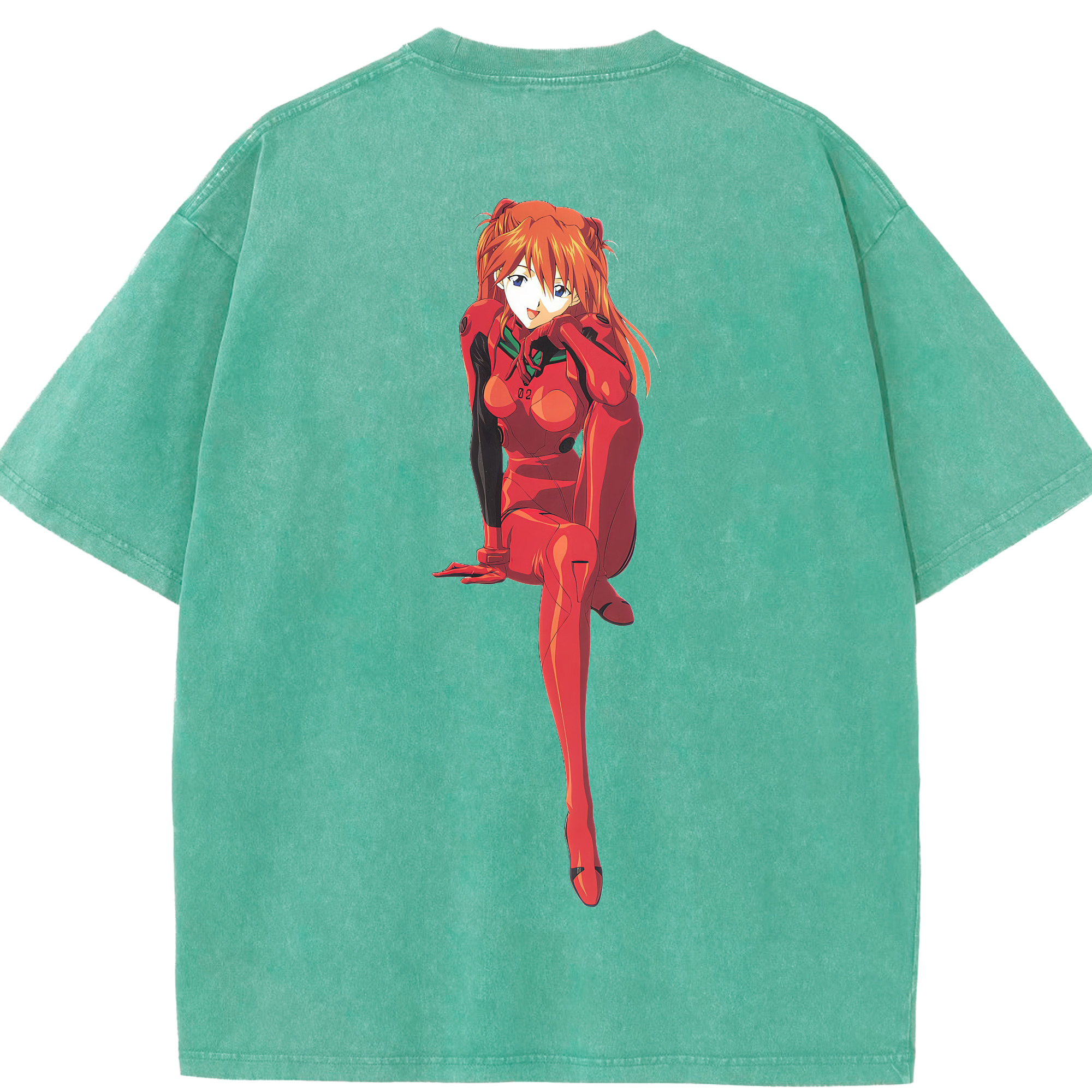 （画像用） EVA 新世紀エヴァンゲリオン 綿100% ヴィンテージ風 半袖Tシャツ（背面プリント）